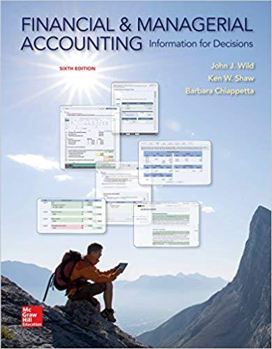 (Solution Manual)Financial and Managerial Accounting 6th Edition by John Wild.zip