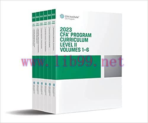 [PDF]2023 CFA Program Curriculum Level II , 6 books Box Set