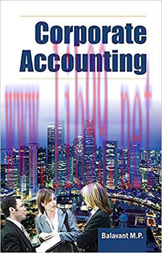 (PDF)Corporate Accounting (Volume 1) 1st Edition