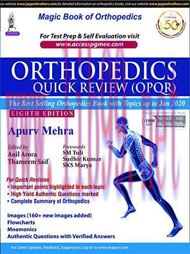 [AME]Orthopedics Quick Review (OPQr) (EPUB + Converted PDF)