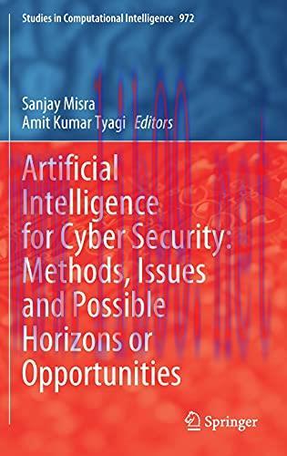[FOX-Ebook]Artificial Intelligence for Cyber Security: Methods, Issues and Possible Horizons or...