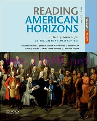 [PDF]Reading American Horizons, 3rd Edition, Volume 1 [Michael Schaller]