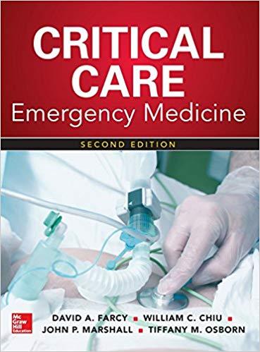 CRITICAL CARE EMERGENCY MEDICINE, 2nd Edition