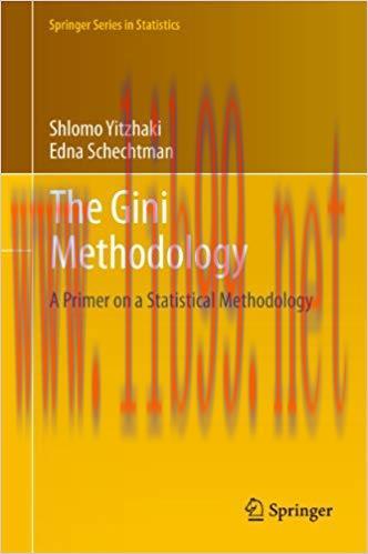 (PDF)The Gini Methodology: A Primer on a Statistical Methodology (Springer Series in Statistics...