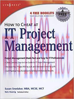 (PDF)How to Cheat at IT Project Management 1st Edition