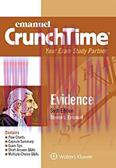 (PDF)Emanuel CrunchTime for Evidence (Emanuel CrunchTime Series)