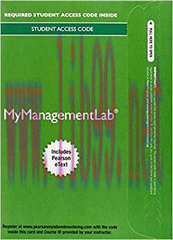 (PDF)MyManagementLab&reg; with Pearson eText &mdash; Instant Access &mdash; for Management (My Management Lab) ...