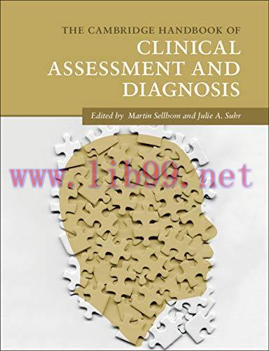 [PDF]The Cambridge Handbook of Clinical Assessment and Diagnosis (Cambridge Handbooks in Psycho...