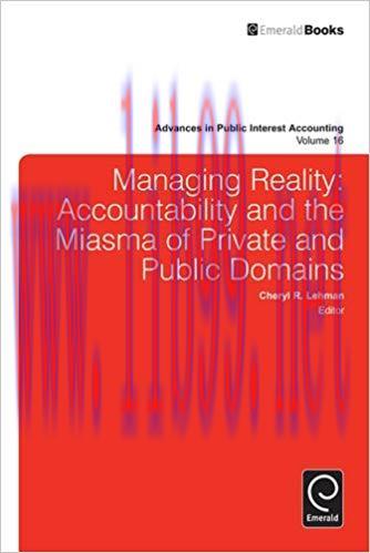 (PDF)Managing Reality:Accountability and the Miasma of Private and Public Domains (Advances in ...