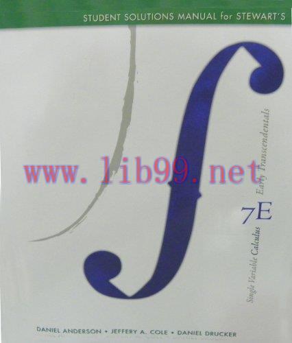 [FOX-Ebook]Single Variable Calculus: Early Transcendentals, 7th Edition, Student Solutions Manu...