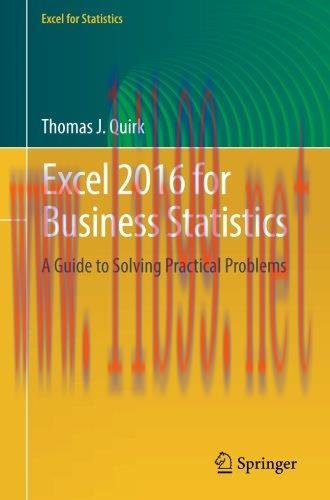 [FOX-Ebook]Excel 2016 for Business Statistics: A Guide to Solving Practical Problems