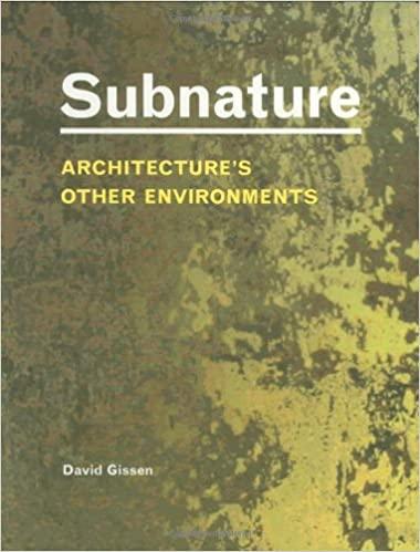 (PDF)Subnature Architecture&rsquo;s Other Environments
