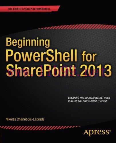 [FOX-Ebook]Beginning PowerShell for SharePoint 2013