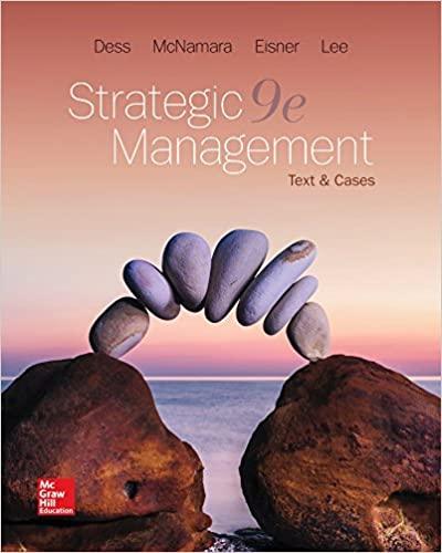 Strategic Management Text and Cases 9th Edition