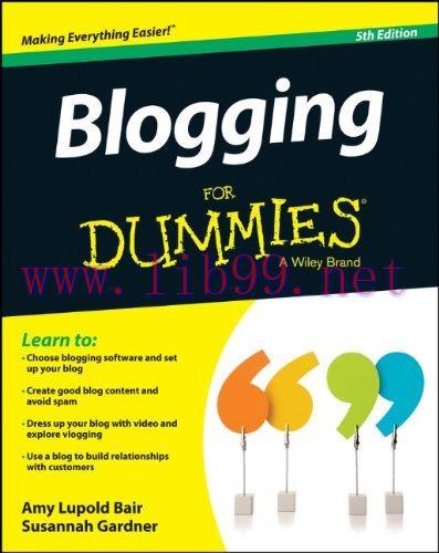 [FOX-Ebook]Blogging For Dummies, 5th Edition