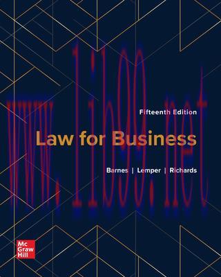 [PDF]ISE Ebook Law For Business 15th Edition [A. James Barnes]