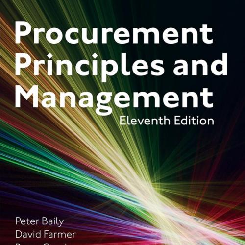 Procurement, Principles & Management 11th Edition by Peter Baily & David Farmer