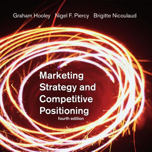 Marketing Strategy and Competitive Positioning 4th Edition