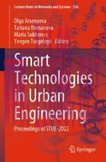 [PDF]Smart Technologies in Urban Engineering: Proceedings of STUE-2022