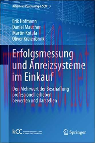(PDF)Erfolgsmessung und Anreizsysteme im Einkauf: Den Mehrwert der Beschaffung professionell er...