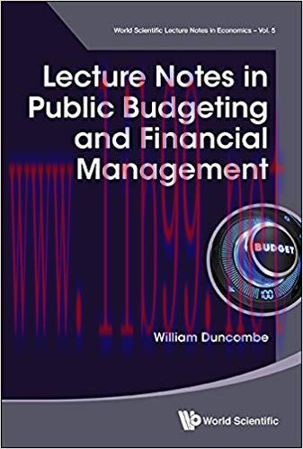 (PDF)Lecture Notes in Public Budgeting and Financial Management (World Scientific Lecture Notes...