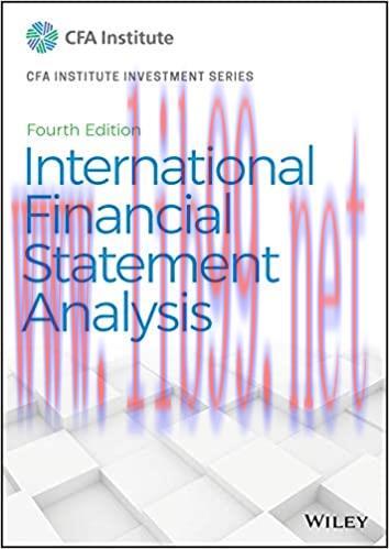 (PDF)International Financial Statement Analysis (CFA Institute Investment Series Book 119)