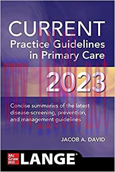 [AME]CURRENT Practice Guidelines in Primary Care 2023 (EPUB)