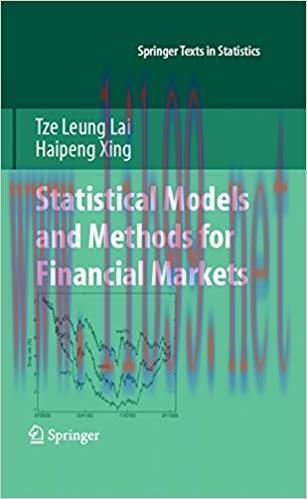 (PDF)Statistical Models and Methods for Financial Markets (Springer Texts in Statistics) 2008 E...