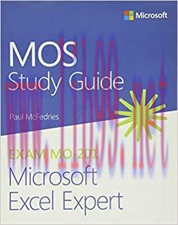 (PDF)MOS Study Guide for Microsoft Excel Expert Exam MO-201