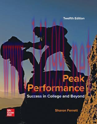 [PDF]ISE Ebook Peak Performance SUCCESS IN COLLEGE AND BEYOND 12th Edition