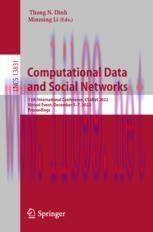 [PDF]Computational Data and Social Networks : 11th International Conference, CSoNet 2022, Virtu...