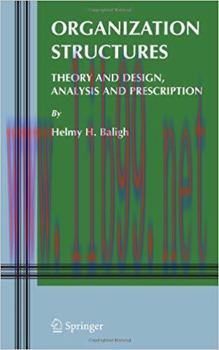 (PDF)Organization Structures: Theory and Design, Analysis and Prescription (Information and Org...