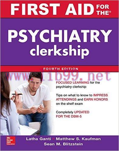 [AME]First Aid for the Psychiatry Clerkship, 4th Edition (Publisher PDF)