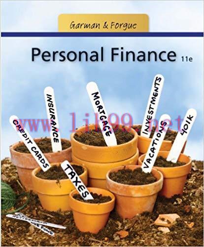 (PDF)Personal Finance 11th Edition