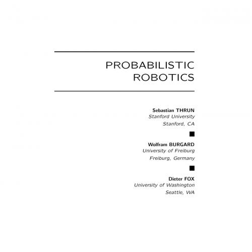 Probabilistic Robotics