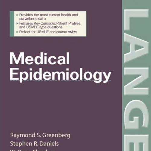Medical Epidemiology, 4th Fourth Edition - Raymond S. GreenbergDaniels & W. Dana Flanders & Joh...