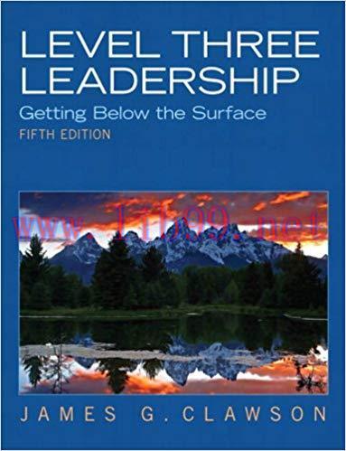 Level Three Leadership: Getting Below the Surface 5th Edition,