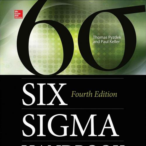 Six Sigma Handbook 4th Edition by Thomas Pyzdek, The