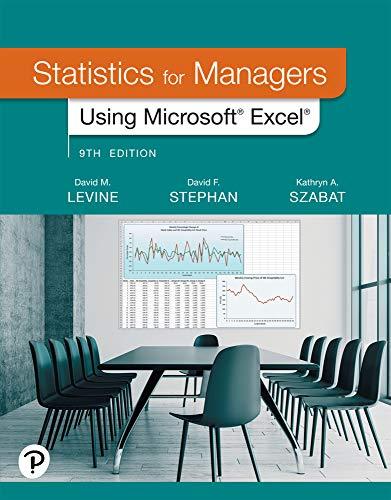 Statistics for Managers Using Microsoft Excel 9th Edition [David M. Levine]