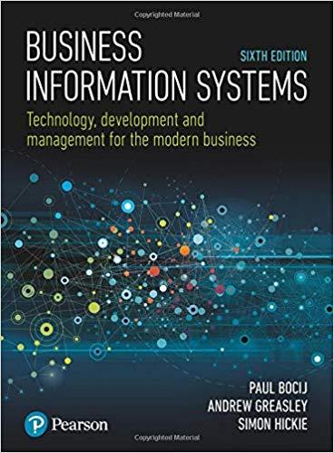 Business Information Systems Technology, Development and Management 6th Edition