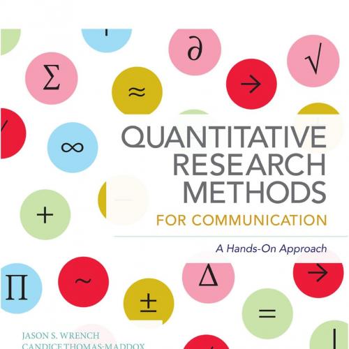 Quantitative Research Methods for Communication 3rd