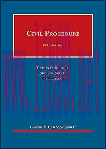 [PDF]Civil Procedure 5th Edition (UNIVERSITY CASEBOOK SERIES)