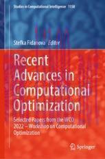 [PDF]Recent Advances in Computational Optimization: Selected Papers from_ the WCO 2022 &ndash; Worksh...