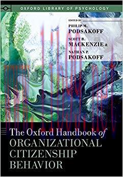 (PDF)The Oxford Handbook of Organizational Citizenship Behavior (Oxford Library of Psychology) ...