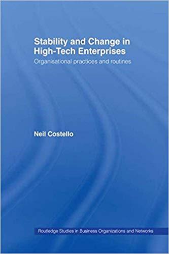 (PDF)Stability and Change in High-Tech Enterprises Organisational Practices in Small to Medium ...