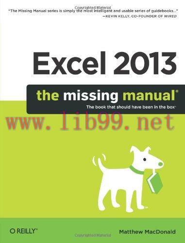 [FOX-Ebook]Excel 2013: The Missing Manual