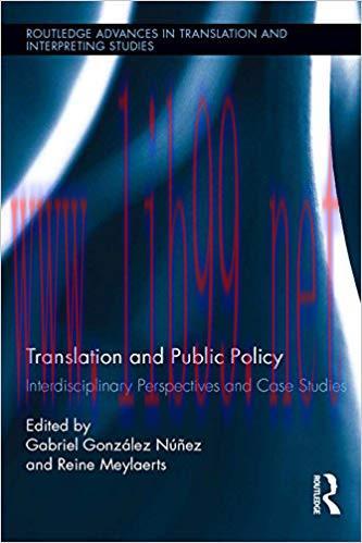 (PDF)Translation and Public Policy: Interdisciplinary Perspectives and Case Studies (Routledge ...