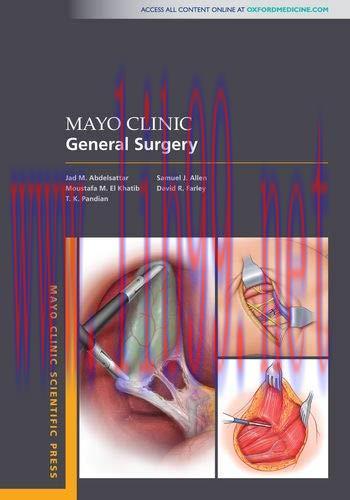 [AME]Mayo Clinic General Surgery (MAYO CLINIC SCIENTIFIC PRESS SERIES) (Original PDF)