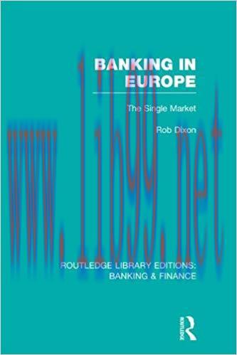 (PDF)Banking in Europe (RLE Banking & Finance): The Single Market (Routledge Library Editions: ...