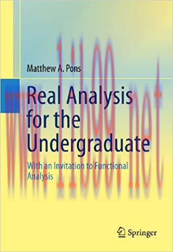 (PDF)Real Analysis for the Undergraduate: With an Invitation to Functional Analysis